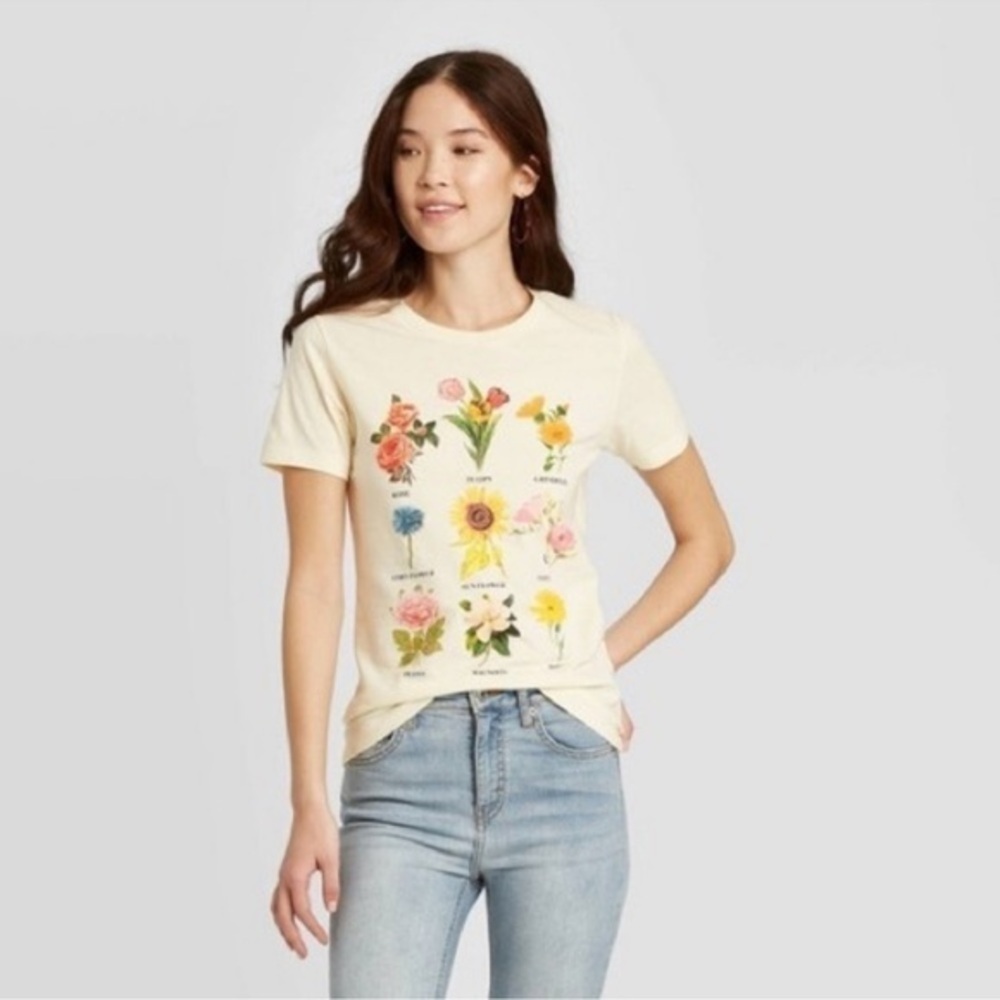 Fifth Sun Botanic Graphic‎ T-Shirt Women’s XL EUC